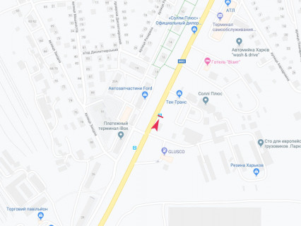 Ситилайт A в Харькове, 1.8x1.2  Мереф'янське шосе, 13б, зупинка "Резервна", з центру схема