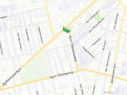 Prismatron, Prism A in Rivne, 6х3м  m. Rivne, st. Cernisova, v rajoni perehresta z st. Dubens'kou - 407099 scheme
