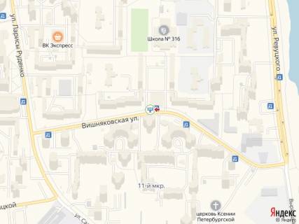 Призма A в Киеве Вишняківська вул., 10, в сторону Руденко вул. - 228849 схема