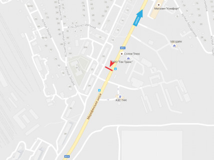 Billboard A in Kharkiv, 3x6  Мереф'янське шосе, навпроти буд. 20, з міста scheme