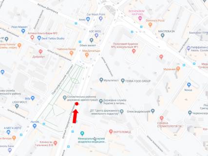 Ситилайт  в Киеве, 1.8x1.2  Народного Ополчення вул., 3, роздільник, в сторону пл. Севастопольської, в центр схема