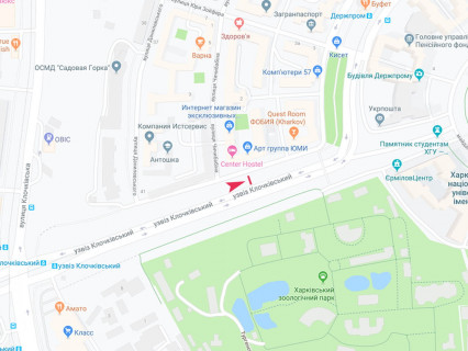 Ситилайт B в Харькове, 1.8x1.2  Клочківський узв (Пассіонарії узв.)., (3), в центр (пакетний продаж) схема