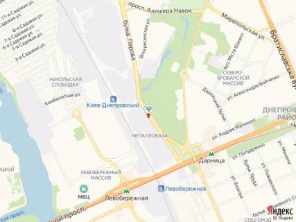 Билборд A в Киеве просп. Георгія Нарбута (Визволителів)., парк Перемоги схема