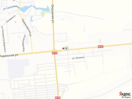 Билборд B в Луцке, 3х6  Рівненська_ТЦ Перший_виїзд з міста_300м від кільця біля Епіцентру схема
