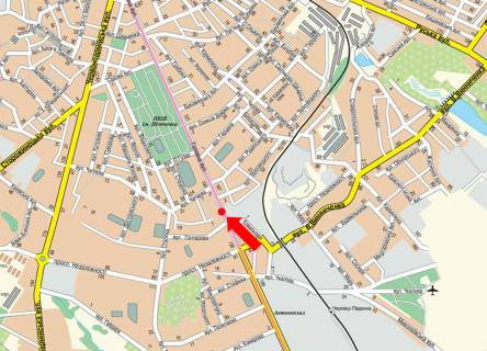 Ситилайт  в Черновцах, 1.8x1.2  Головна вул., 120, навпроти магазину "Захід", в центр схема