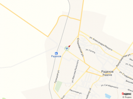 Billboard A in Radekhiv, 3x4  Trasa L'viv-Luc'k (N-17), Radehiv, Tranzitna st. - Vitkivs'ka st., na L'viv scheme