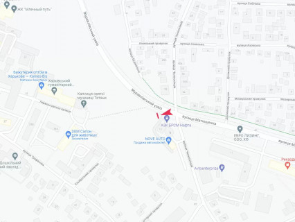 Призма B в Харькове, 3x6  Журавлівський узвіз - Матюшенко вул., 13 - 666767 схема