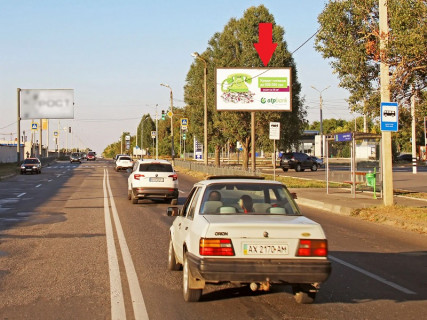 Билборд A в Харькове, 3x6  Леся Сердюка (Командарма Корка) вул., 58 - Ужвій вул., з центру фото 1