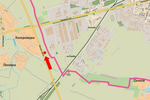 Билборд  в Львове, 3x6  Кільцева дорога, в бік Городоцької вул., Регіональна митниця схема