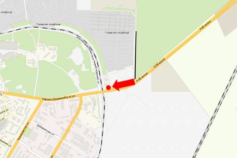 Билборд  в Николаеве, 3x6  Баштанське шосе, перед мостом, в''їзд в місто, в бік авторинку схема
