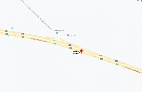Билборд A в Киеве Бориспільське шосе - Бориспільська вул., з Києва схема