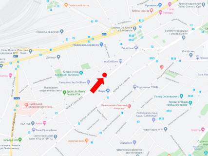 Ситилайт B в Львове, 1.8x1.2  Героїв УПА вул. 30 (зуп. "Площа Липова"), в бік вул. Бандери схема