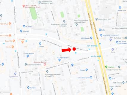 Prismatron, Prism A in Kyiv, 3x6  Ivaskevica st., 3, rozdil'nik, v bik TRC "Karavan", Oboloni - 305687 scheme