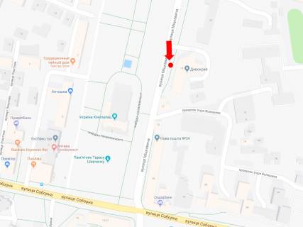 Citylight  in Rivne, 1.8x1.2  Mickevica st., 14 / Nezaleznosti pl., zupinka "Perinatal'nij centr", bila kinoteatru "Ukraina", v bik Sobornoi st., B1 scheme