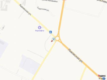 Билборд A в Жовкве, 3x6  вул., 28, територія автопарковки АТБ, пряма видимість при виході з дверей супермаркету схема