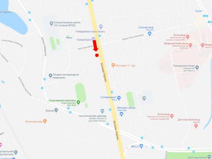 Призма  в Киеве, 3x6  Воскресенський (Перова б-р) проспект., 3 - Інтернаціонального легіону вул. (Петра Запорожця), в бік пр. Броварського - 445933 схема