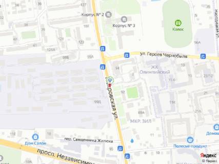 Prismatron, Prism A in Zhytomyr, 6x3  Pokrovs'ka st. (Sorsa st.), 94 (super-market "VOPAK", Upravlinna patrul'noi policii u m. Zitomiri, ZK "Kapucino", Agrotehnicnij koledz), v napramku z mista - 391262 scheme