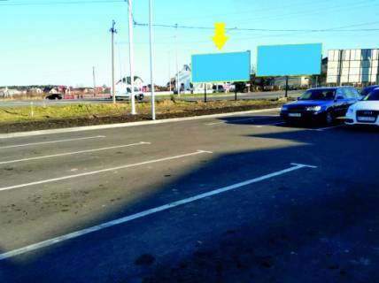 Билборд A в Жовкве, 3x6  вул., 28, територія автопарковки АТБ, пряма видимість при виході з дверей супермаркету фото 1