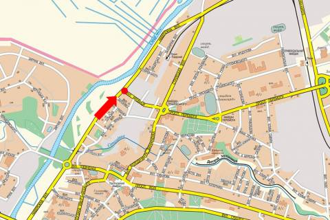 Билборд  в Луцке, 3x6  Набережна вул. / Яровиця вул., кільце, з центру схема