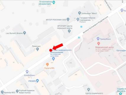 Ситилайт A в Киеве, 1.8x1.2  Бульварно-Кудрявська вул. (колиш. вул. Воровського), 24, в сторону Галицька площа (Перемоги пл.) схема