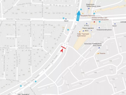 Призматрон, Призма A у Харкові, 3x6  просп. Льва Ландау (50-річчя СРСР), 91, в центр - 666377 схема