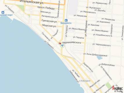 Билборд A в Бердянске Лиепайская ул., возле АЗС "NPG" схема