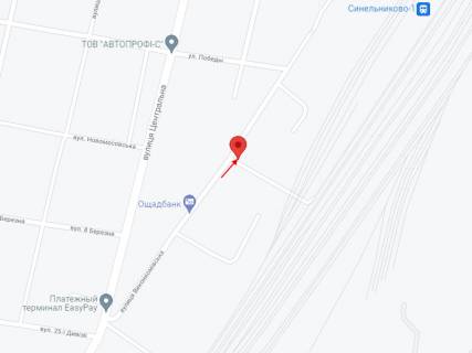 Билборд A в Синельниково Автодорога М-18, Харків-Сімферополь-Алушта-Ялта, км 228+226, праворуч схема