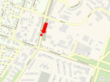 Билборд A в Тернополе, 3x6  Коновальця вул., 3, роздільник, в бік Бандери пр. схема
