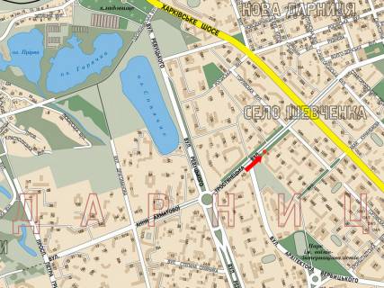Билборд  в Киеве, 3x6  Тростянецька вул., 6, в бік Харківського шосе схема