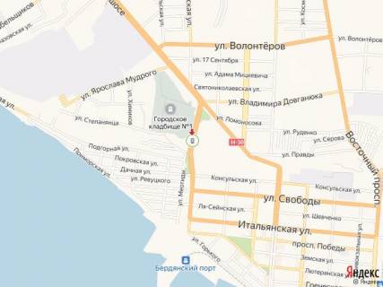 Ситилайт A в Бердянске Западный пр., спуск схема