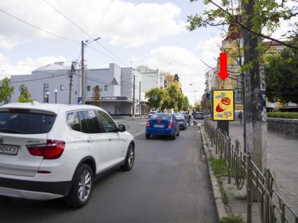 Сiтiлайт  у Києві, 1.8x1.2  Костянтинівська вул., 35 - вул. Щекавицька, кінотеатр "Жовтень", в сторону вул. Введенської Фото 1