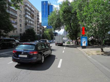Ситилайт  в Киеве, 1.8x1.2  Гетьмана Павла Скоропадського вул. (Льва Толстого). 22, в сторону вул. Жилянської фото 1