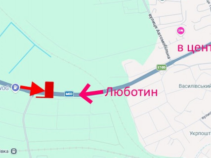 Билборд A в Песочине, 3x6  с. Пісочин, поврот на Єлисенівку, в'їзд в місто, верхній схема