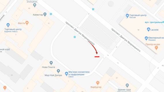 Video Billboard A in Dnipro (Dnipropetrovsk) Geroiv Majdanu pl., 1 - Avornic'kogo av. (kolis. Marksa av.), central'na plosa, prajs za 1 mis, 10sek rolik 1vih / 10hv z 7 do 23 godin ( 96 vihodiv ), rozrahunki dla insih parametriv rozmisenna utocnujte u menedzera - 246638 scheme