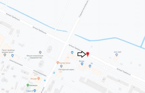 Билборд A в Хмельницком, 3х6  вул. Трудова - Прибузька (Острів) схема