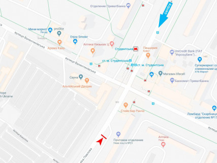 Призма A в Харькове, 3x6  Павлова вул., 134/16, ст.м. "Студентська", з центру - 667148 схема