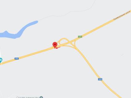 Билборд B на трассах Днепровской области, 6х3  Автошлях Дніпро - Кривий Ріг (М-30), поворот на с. Сурсько-Литовське, з'їзд на об'їздну до Запорізького шосе, рух у бік м. Кривий Ріг схема