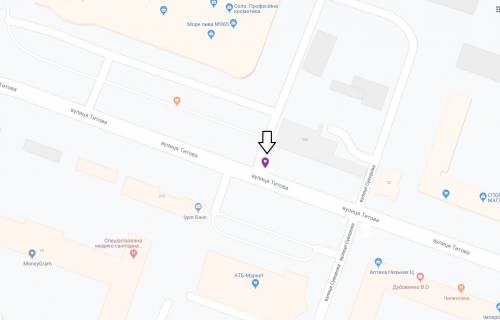 Скроллер B в Днепр (Днепропетровск), 3.14х2.32  вул. Незалежності (Титова), 32А, біля ТЦ АПОЛЛО, рух у бік просп. Олександра Поля (Кірова), на світлофорі - 230859 схема