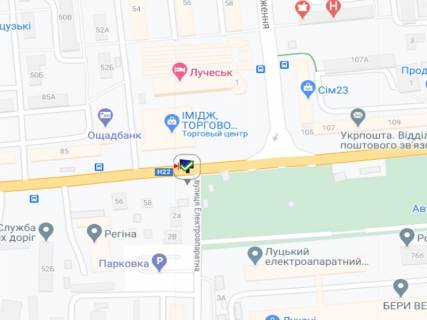 Billboard A in Lutsk Rivnens'ka st. - Elektroaparatna st. scheme