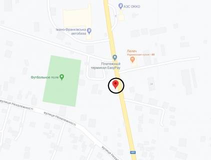 Билборд A в Ивано-Франковске Галицька вул., біля АЗС "Окко" схема