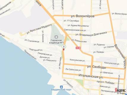 Ситилайт B в Бердянске Западный пр., подъем схема