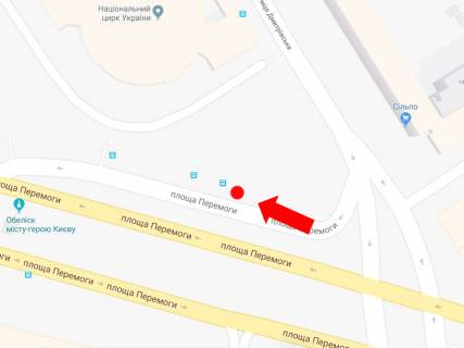 Ситилайт A в Киеве, 1.8x1.2  Галицька площа (Перемоги пл.)., 2, біля Цирку, в сторону Повітрофлотського мосту схема
