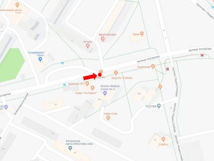 Билборд  в Харькове, 3x6  Ахсарова вул., 11, навпроти, в сторону Свободи пр. схема