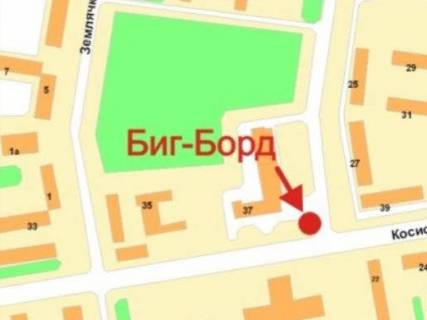 Billboard B in Krivy Rig, 3x6  Sobornosti (kol. Kosiora) st., 37 - Kostenko st., RK "Gollivud" scheme
