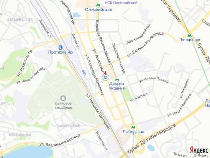 Скроллер A в Киеве Антоновича вул. (колиш. Горького вул.), 124/128 - 294533 схема
