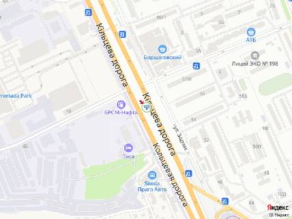 Видеоборд A в Киеве Кільцева дорога - Зодчих вул., 56-58, навпроти, в сторону просп. Берестейський (Перемоги)., прайс за трансляцію ролика 10 сек 1вихід/90 сек, з 0:00 до 23:59 - 394983 схема
