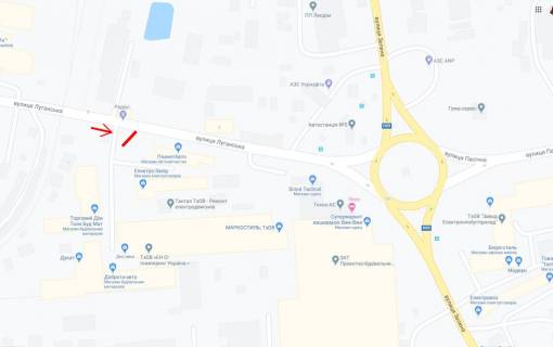 Призма A в Львове, 3x6  Луганська вул. - Зелена вул., 238, магазин "Планета авто" - 431044 схема