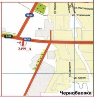 Билборд A в Херсоне Миколаївське шосе, аеропорт, Чорнобаївка, в'їзд схема