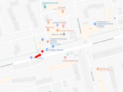Ситилайт B в Львове, 1.8x1.2  Мазепи вул., 13б / вул. Орлика, (зупинка "Орлика"), супермаркет "Сільпо", в сторону вул. Б.Хмельницького схема