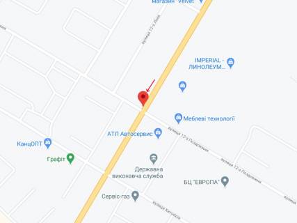 Билборд A в Николаеве Космонавтів вул., 84 - 12-а Поздовжня вул. схема